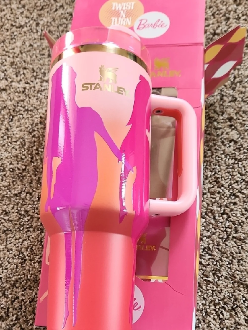Stanley Barbie Pink and Purple Twist N Turn Tumbler - Picture 4 of 5